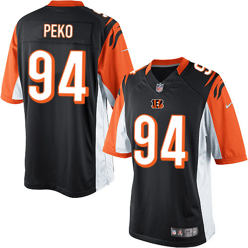 Men's Limited Domata Peko Nike Jersey Black Home - #94 NFL Cincinnati Bengals
